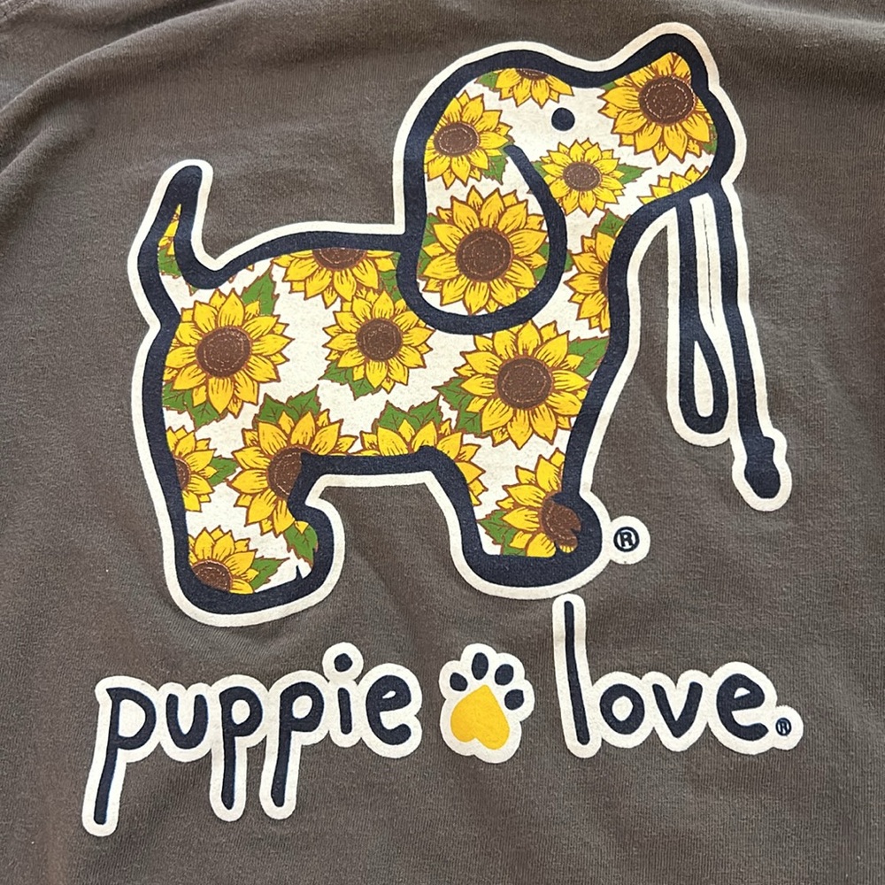Girl’s Puppie Love long sleeve T shirt - Picture 4 of 6